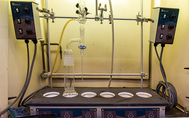 Petrophysics Lab equipment.