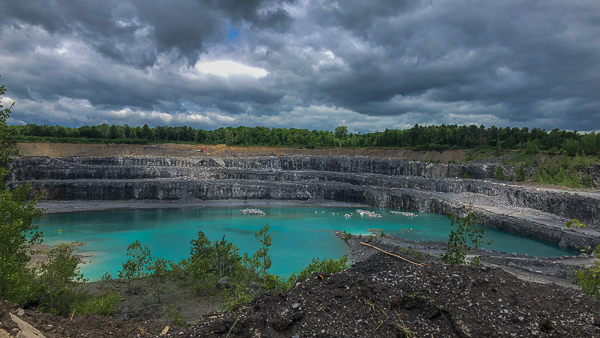 blue quarry lake