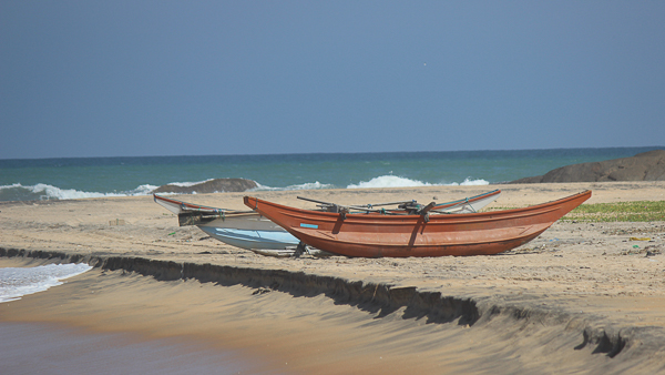 boats on beach