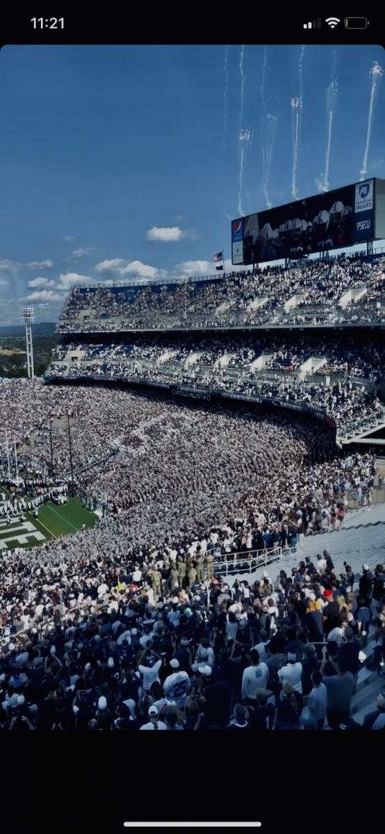 iphone screenshot of Beaver Stadium