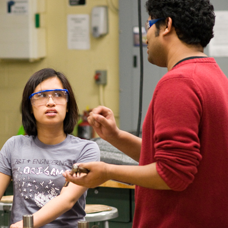 Students in lab